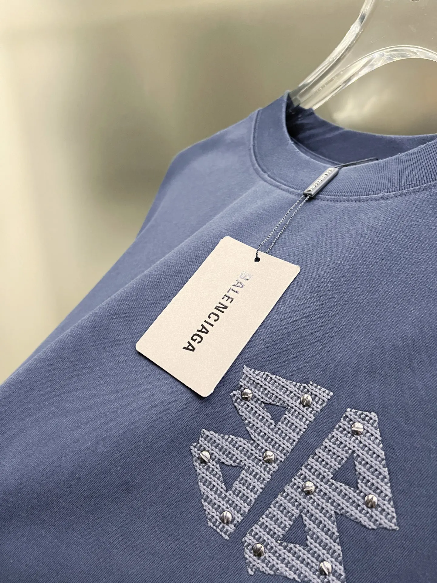 Balenciaga 黑色 Logo 短袖T恤 宽松休闲