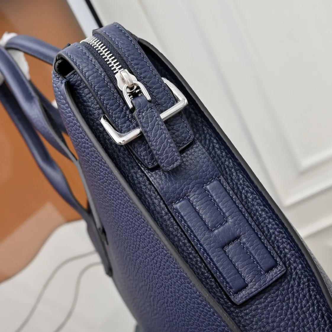 Hermes Briefcase Business Commuter Leather