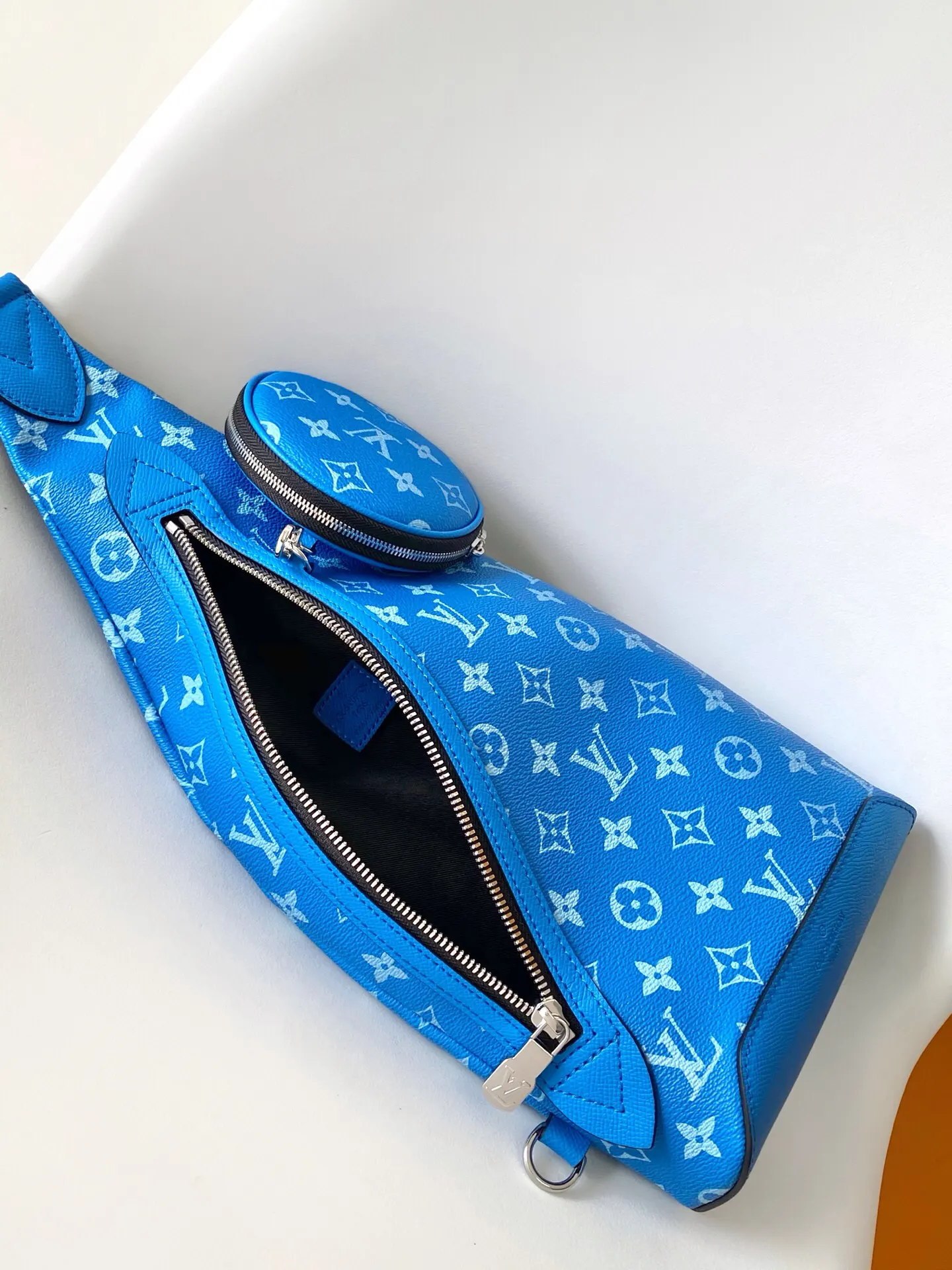 Blue Shoulder Bag Leather