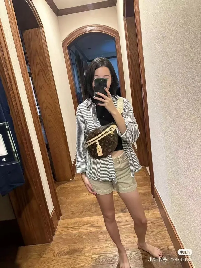 牛皮 可拆卸的纺织表带带来运动感 腰包 休闲腰包款