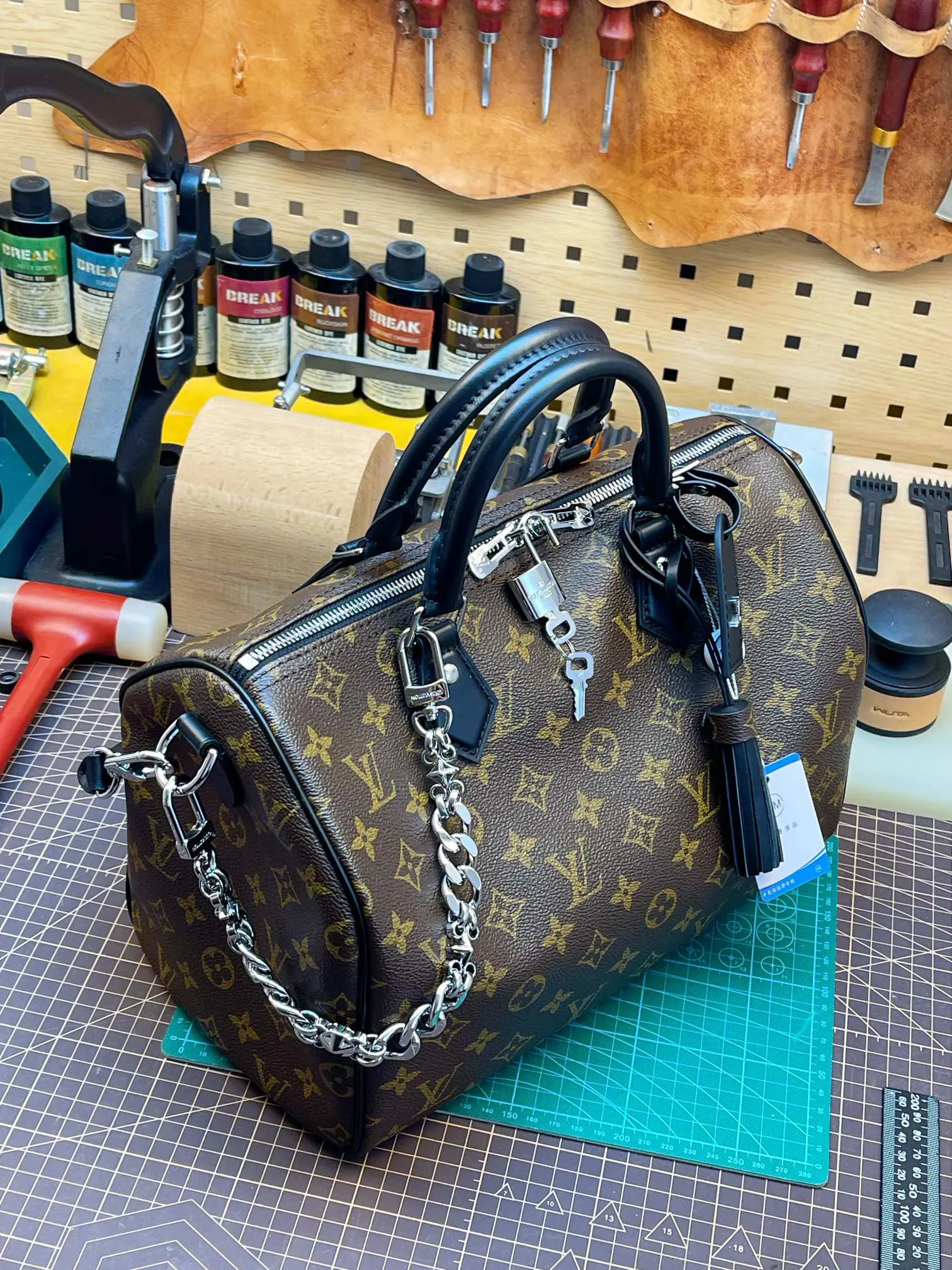 Speedy 帆布 鏈條包 精致鏈條款