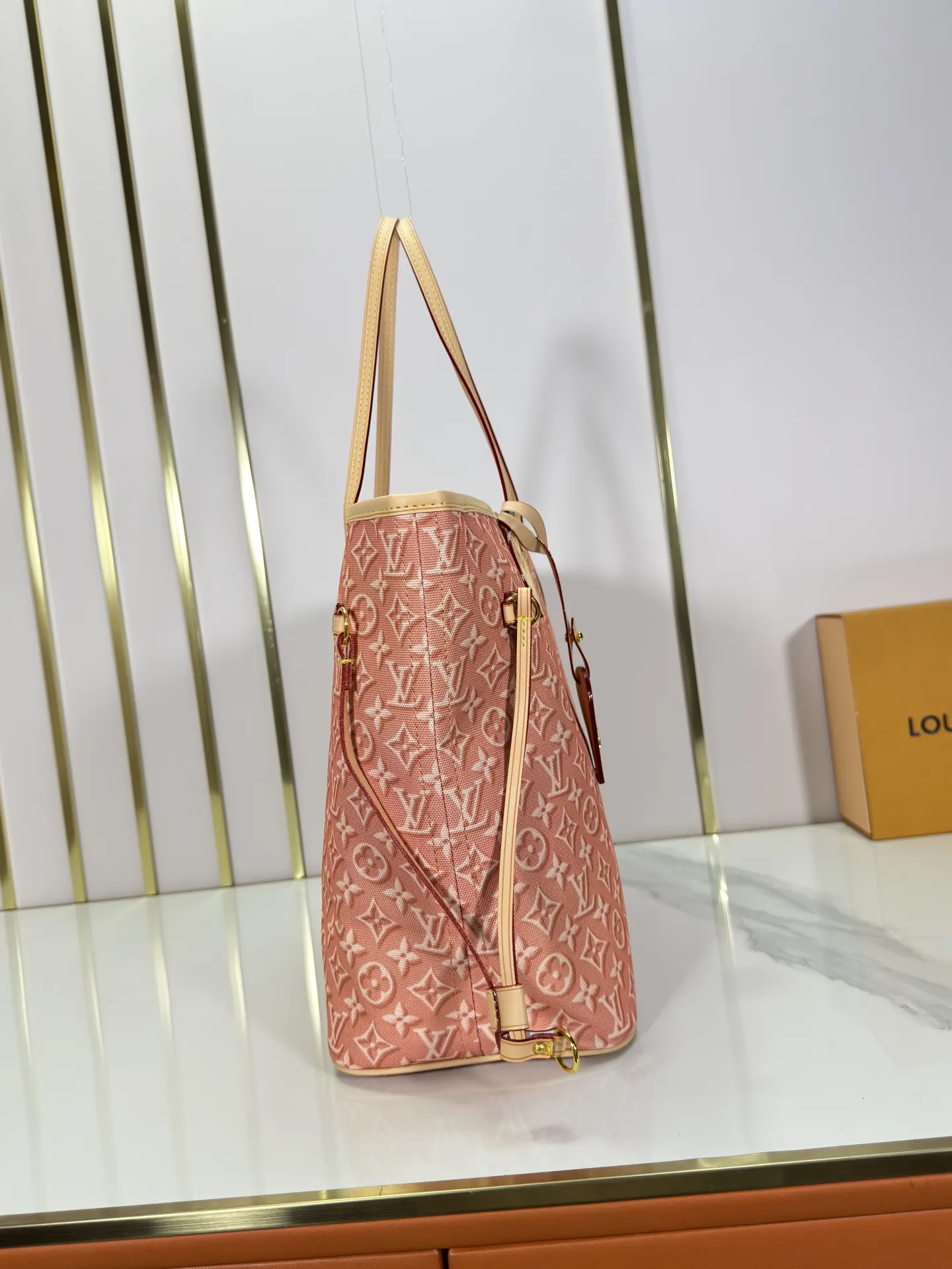 Neverfull 老花 牛仔 牛皮 收纳包 旅行收纳款