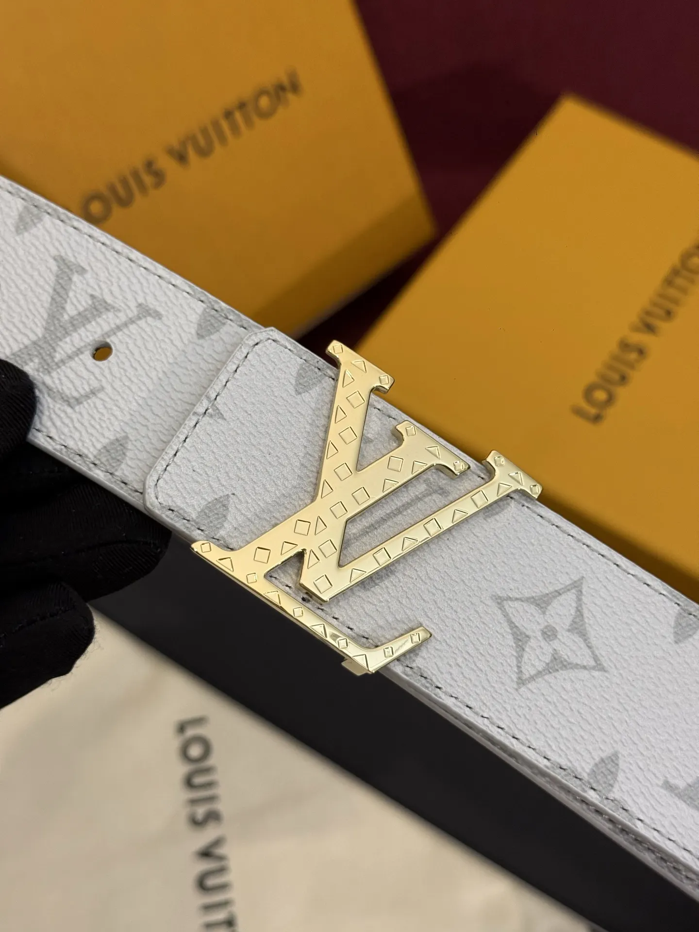 LV 米灰双面腰带 金扣休闲款｜ORBUYBAG 岚奢包高端时尚精品