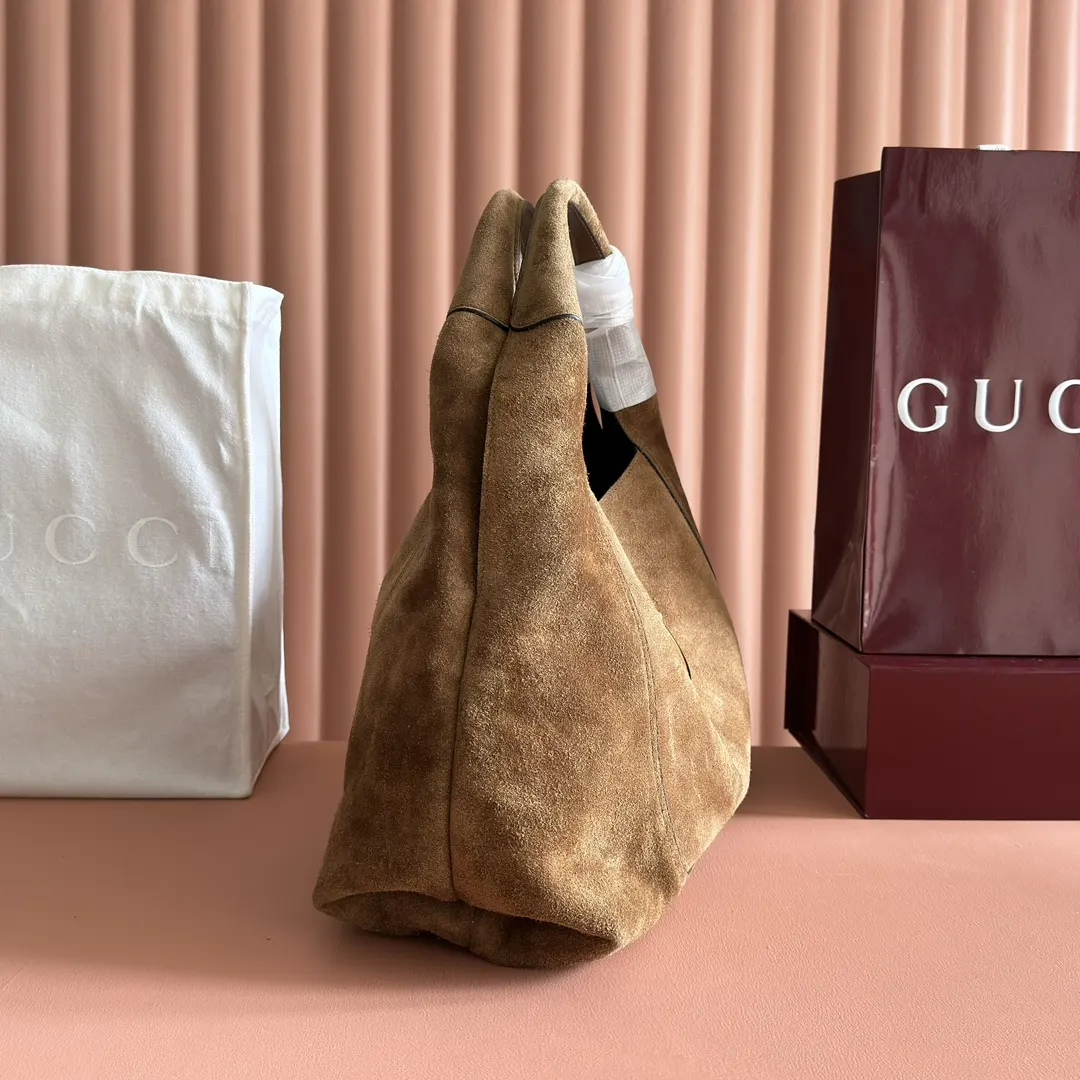 Gucci 棕色 金色 牛皮 手拿包 精致手拿款