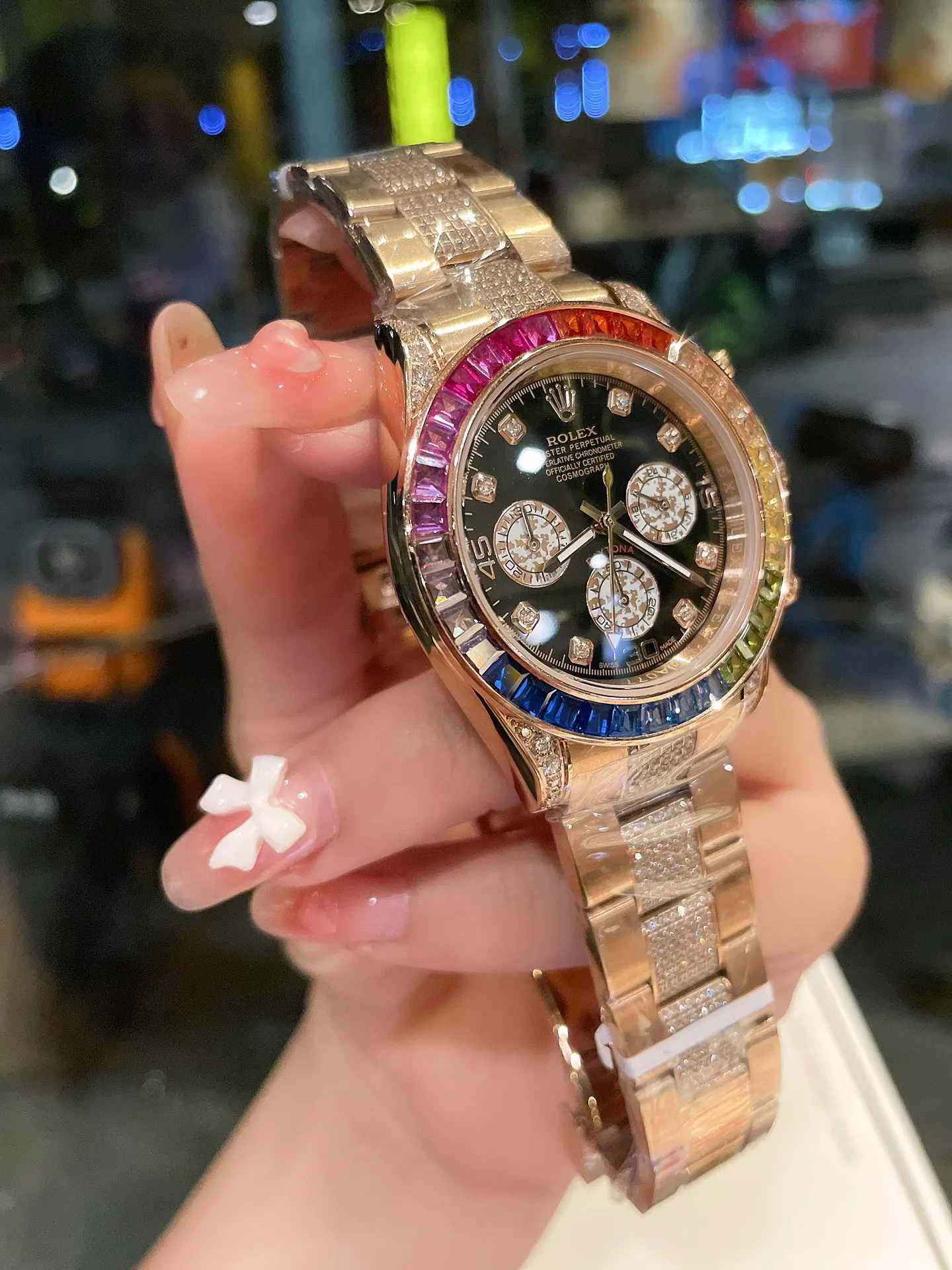 Rolex 元 高端 全新劳力士迪通拿彩虹款 手表 经典腕表款