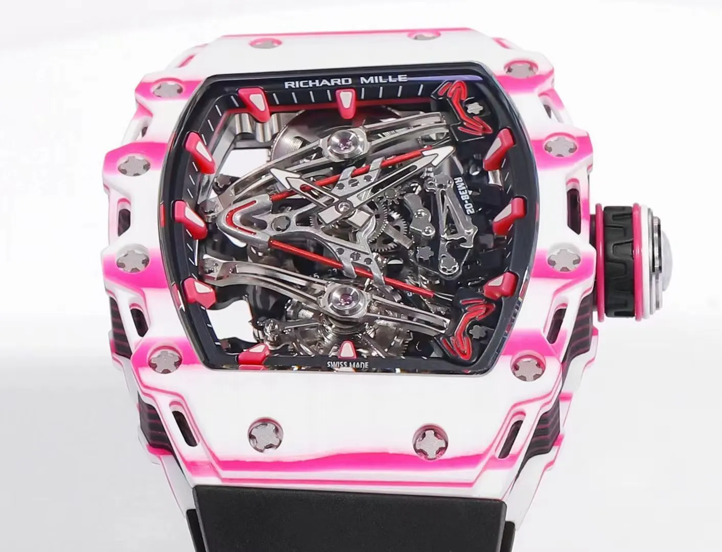 Richard Mille 白色 紅色 手錶 經典腕表款
