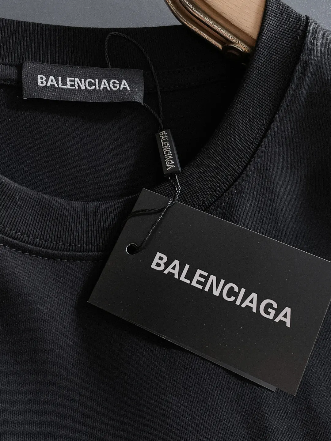 Balenciaga 黑色 純棉 Logo 短袖T恤