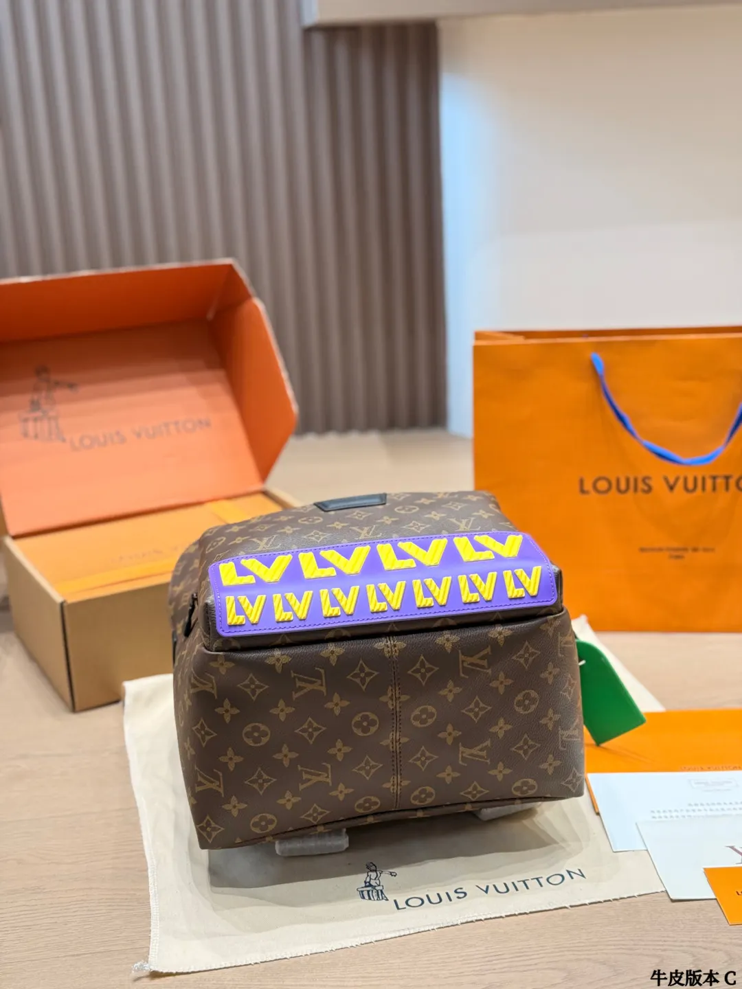 Louis Vuitton Black Monogram Backpack Leather