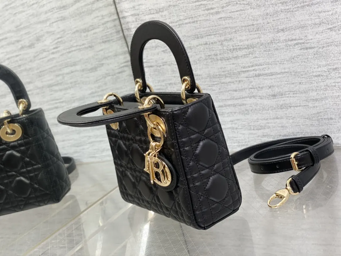 Dior Lady Dior Lady 黑色手袋 手提斜挎