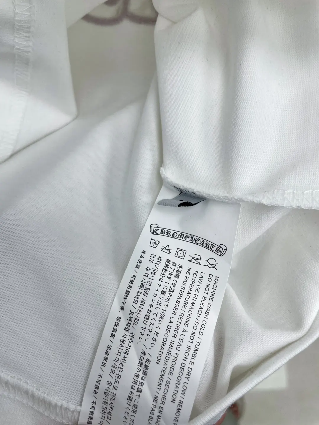 Chrome Hearts 26SS Letter Embroidery Short Sleeve T-Shirt Daily Versatile Style Image 7 Chrome Hearts 26SS Letter Embroidery Short Sleeve T-Shirt Daily Versatile Style Image 7
