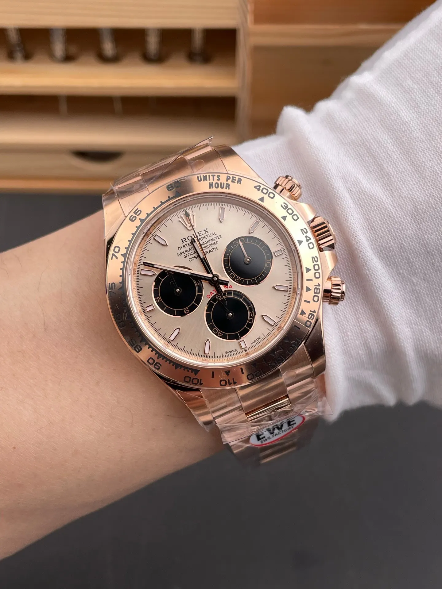 Rolex 玫瑰金 盒 顺丰包邮 劳力士迪通拿 贝 手錶 經典腕表款