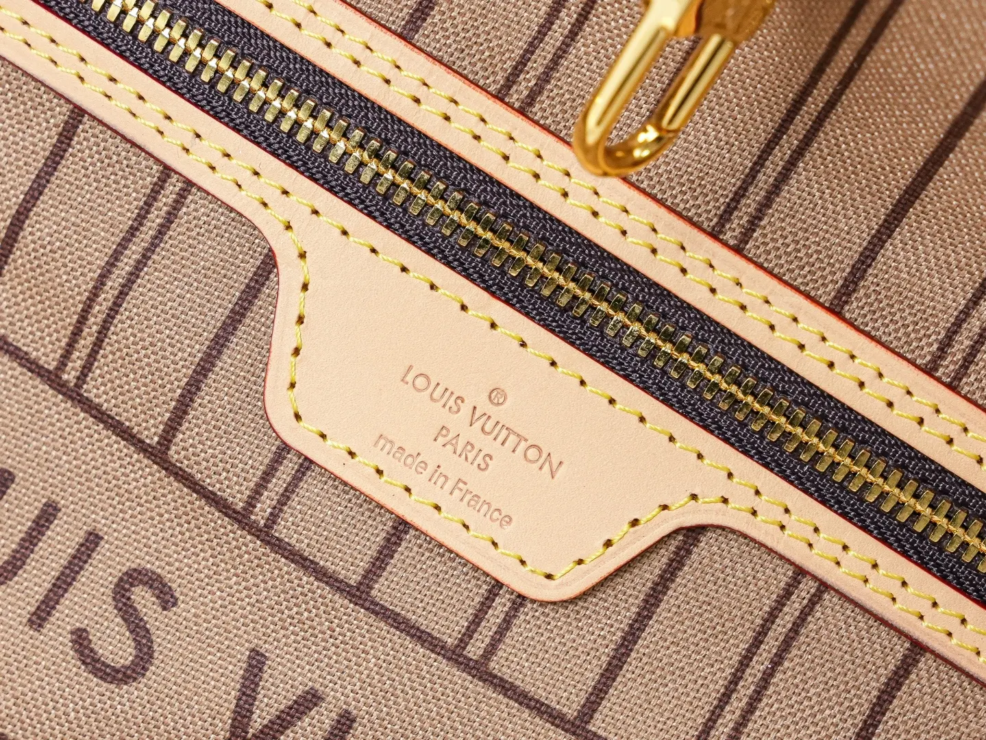 Neverfull 老花 牛皮 托特包 大容量托特款