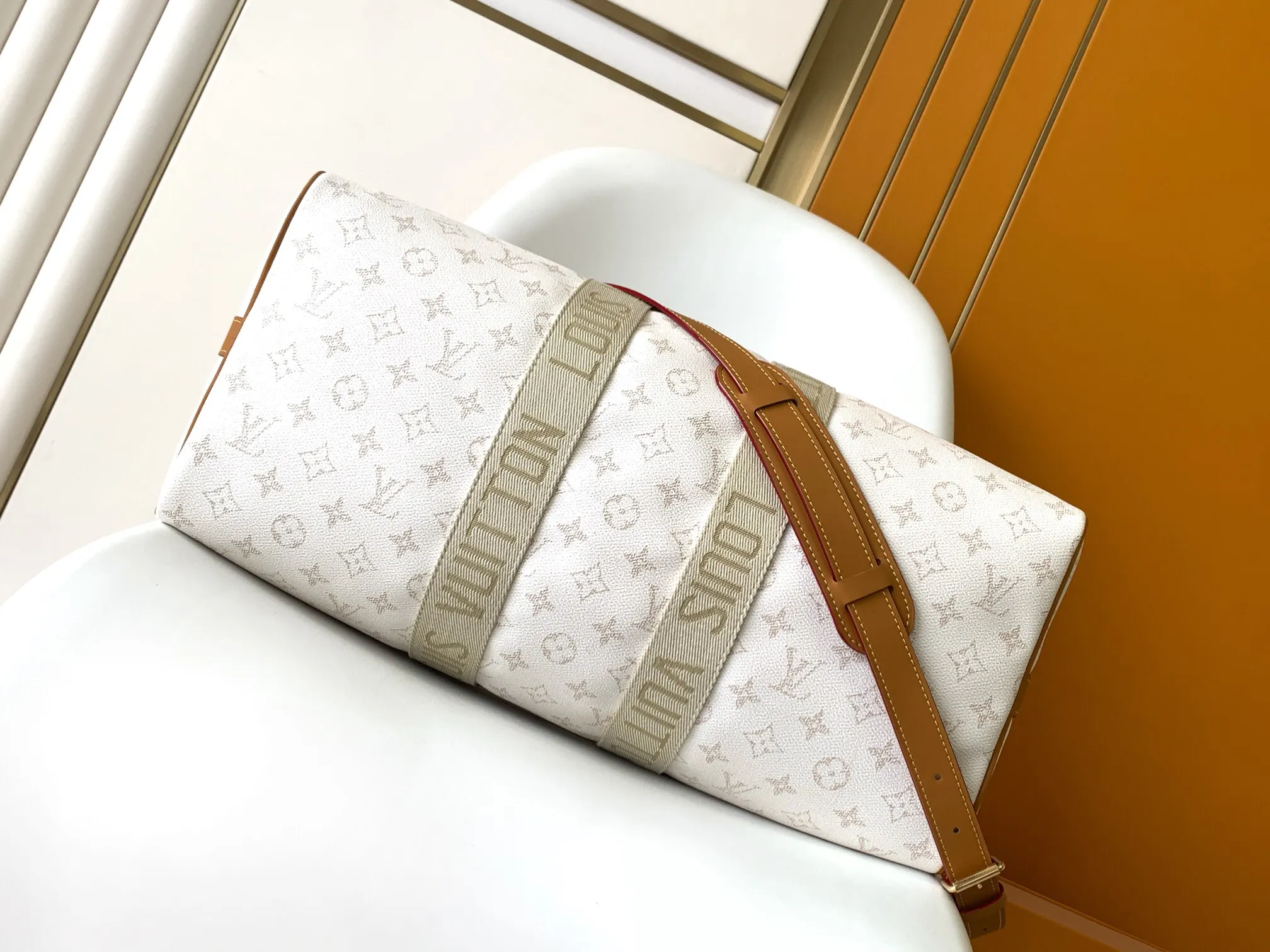 White Fashion Item Travel Leather