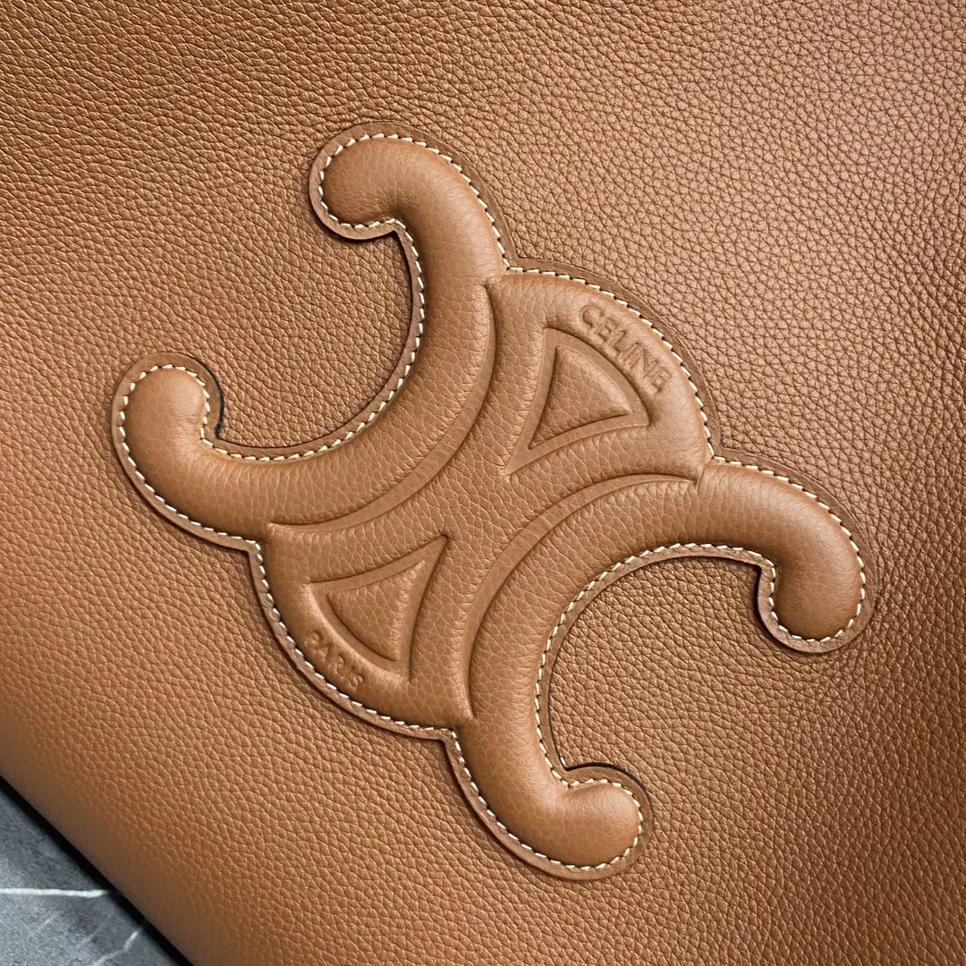 Celine 牛皮 CABAS ANAIS 粒面牛皮革手 托特包 大容量托特款