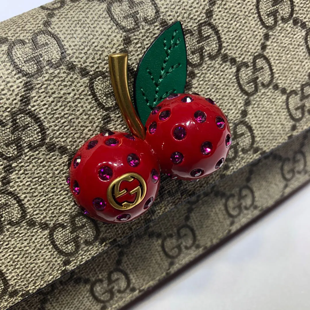 Gucci 红色 链条包 单肩斜挎款