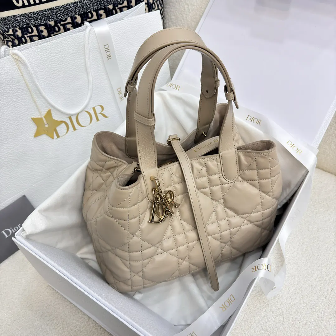 Beige Tote Bag Leather