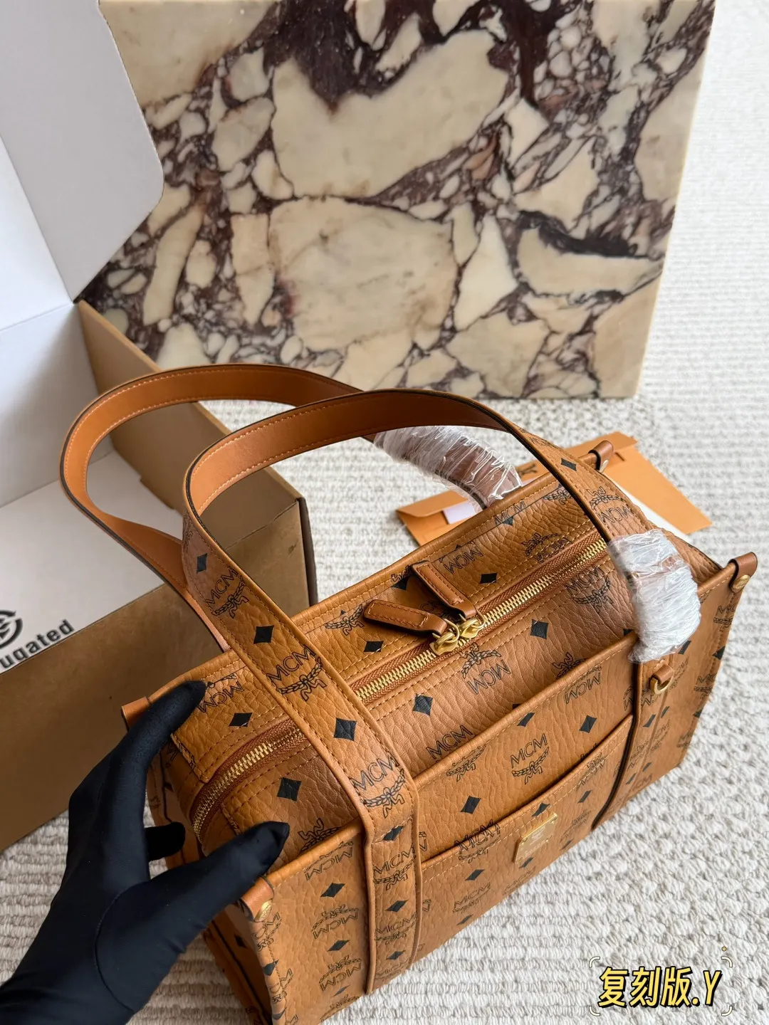 Monogram Tote Bag Classic Canvas