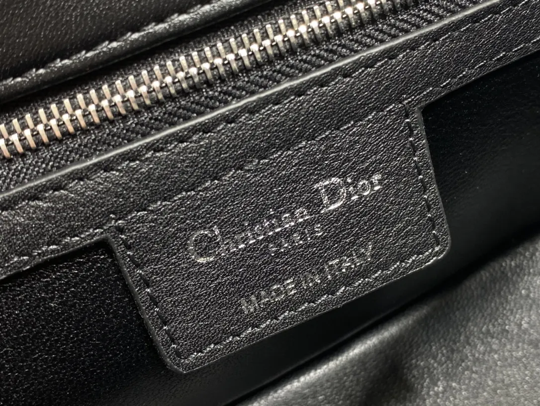 Dior Caro 黑色小牛皮鏈條包 手提斜挎