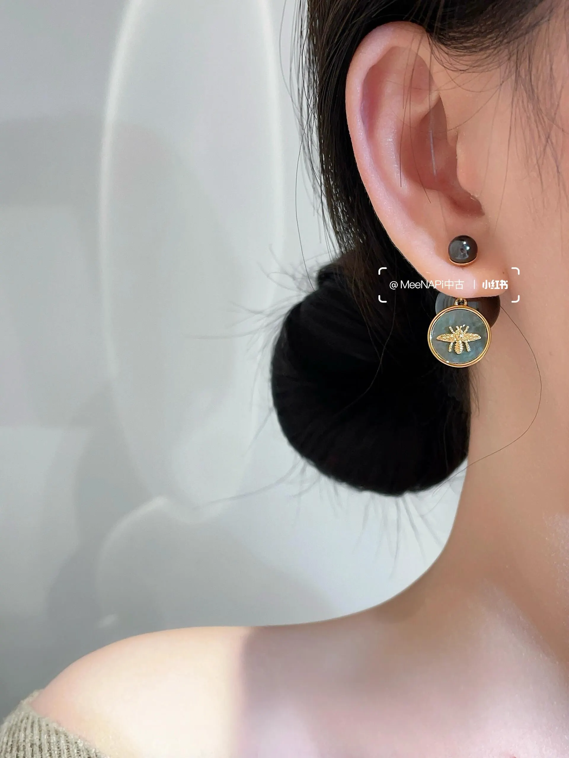 Dior 灰色 耳饰