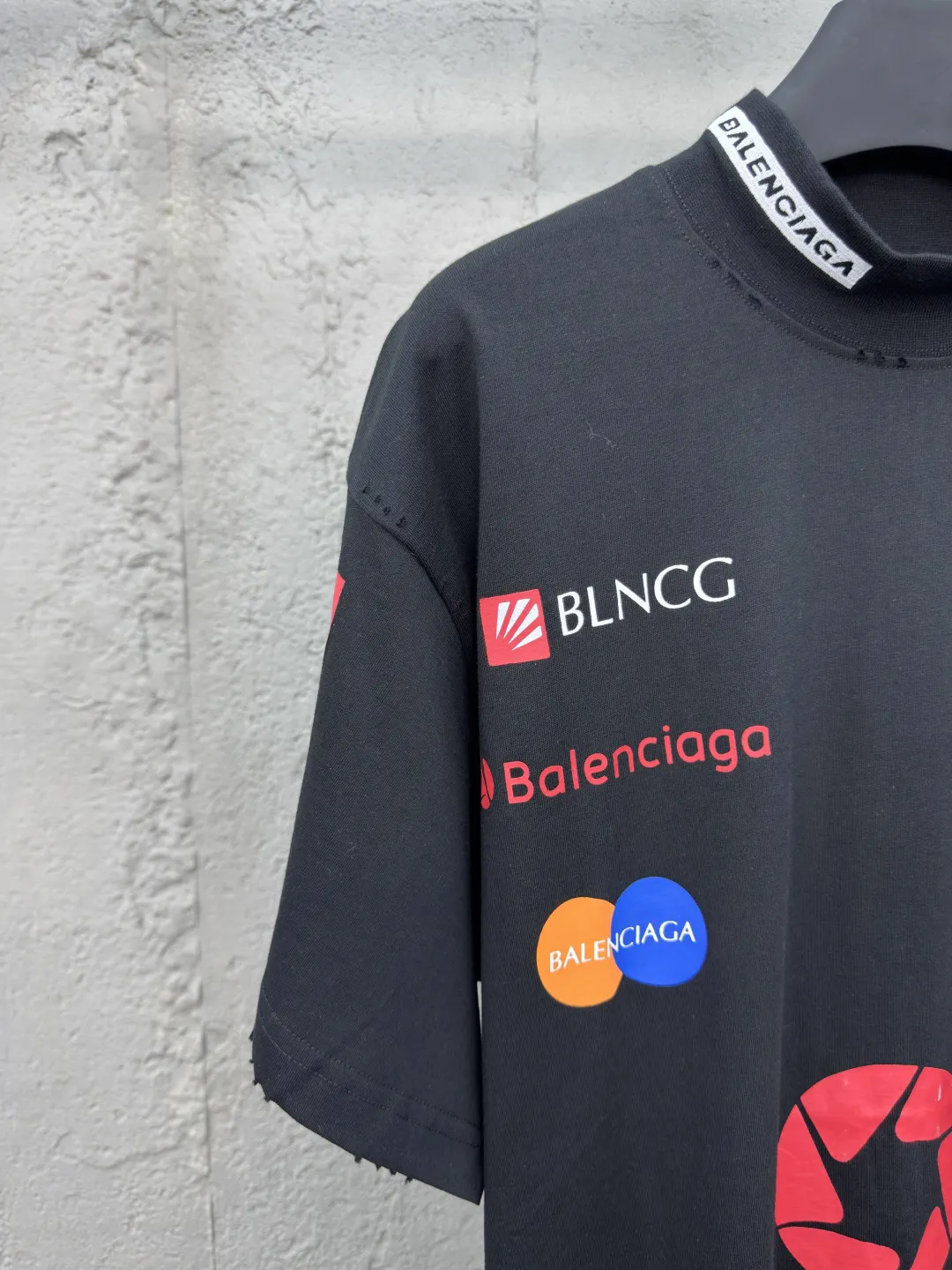 Balenciaga 黑色 Logo 短袖T恤