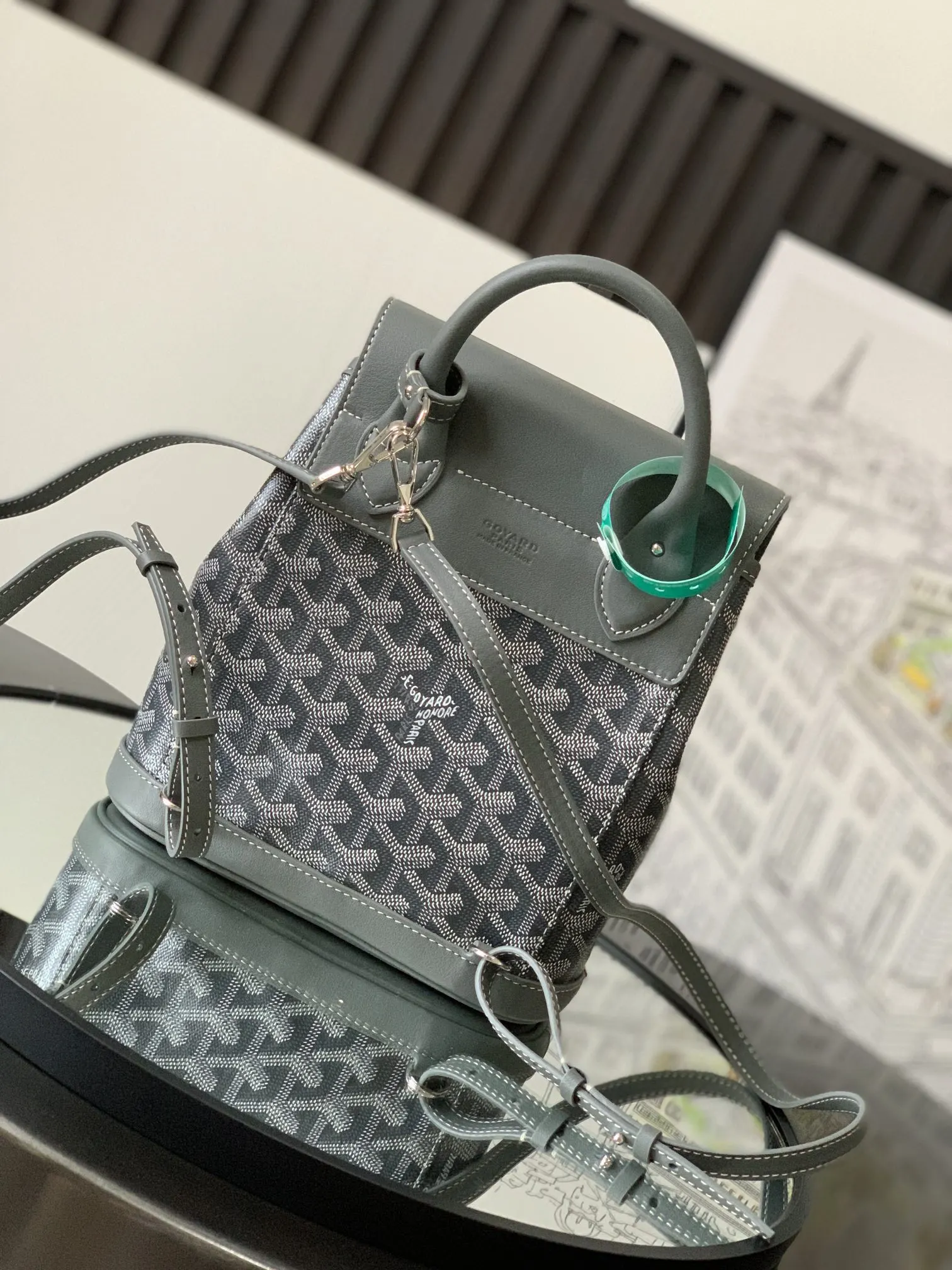 灰色 雙肩包 实用雙肩款