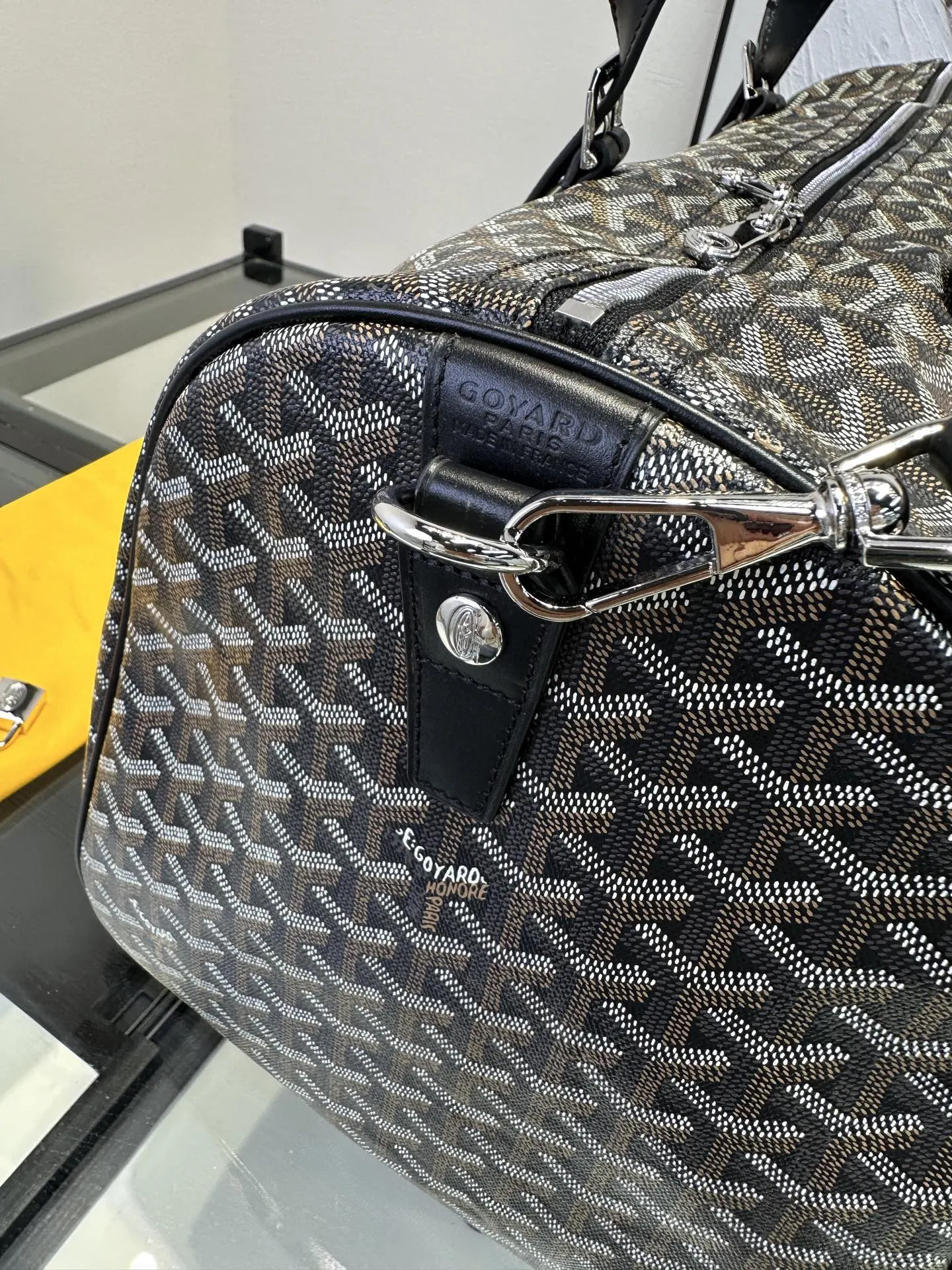 Goyard 黑色 戈雅 Boston 旅行袋 黑色 旅行袋 大容量旅行款