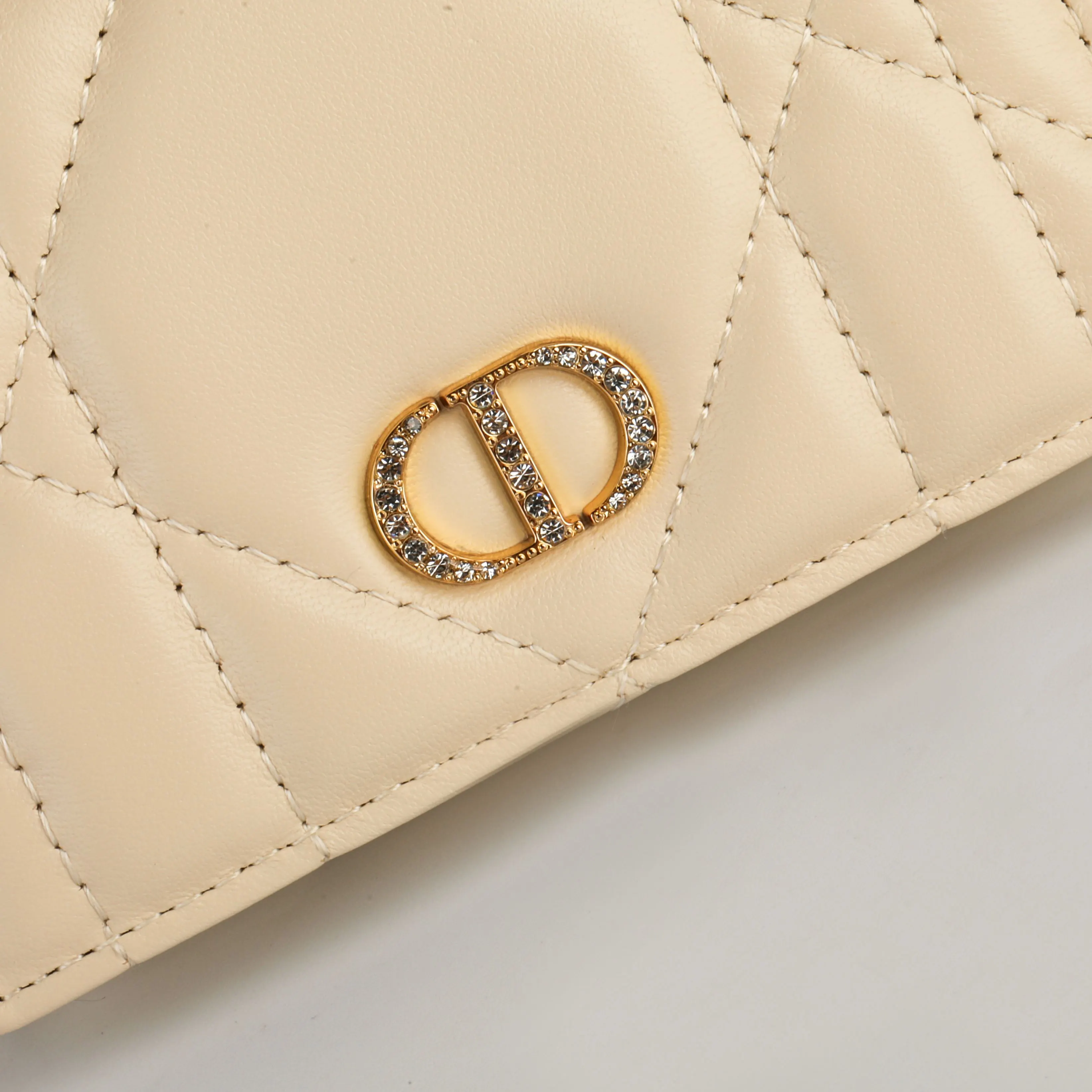 Dior Caro White Leather Wallet Image 9 Dior Caro White Leather Wallet Image 9