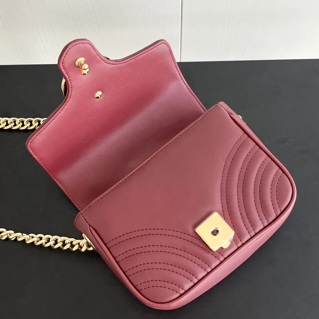 Gucci Marmont Quilted Leather Chain Bag Shoulder and Crossbody Wear Image 6 Gucci Marmont Quilted Leather Chain Bag Shoulder and Crossbody Wear Image 6
