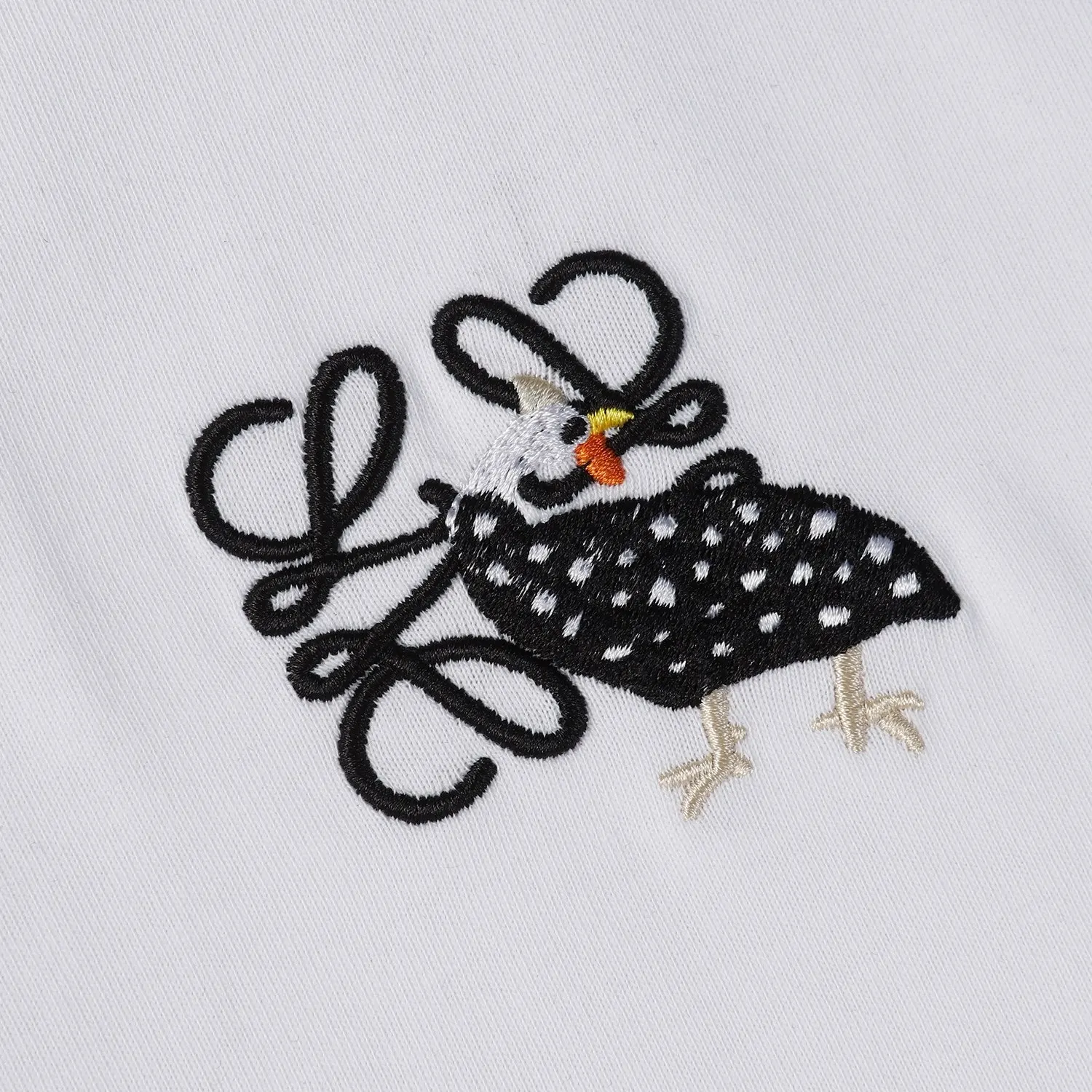 Loewe 23SS Embroidery Cotton Short Sleeve T-Shirt Daily Versatile Style Image 6 Loewe 23SS Embroidery Cotton Short Sleeve T-Shirt Daily Versatile Style Image 6