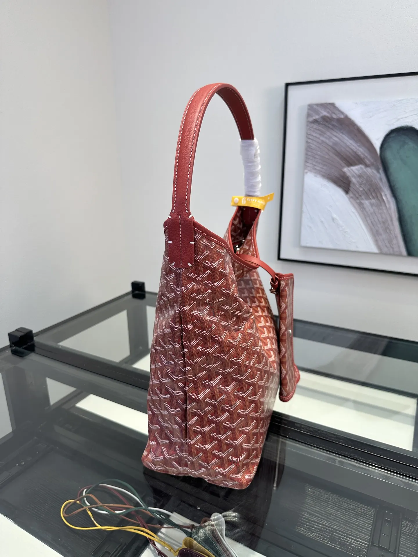 Goyard Hobo 戈雅 狗牙 hobo腋下包 大紅 四季衣橱的 隐形C 復古腋下背款