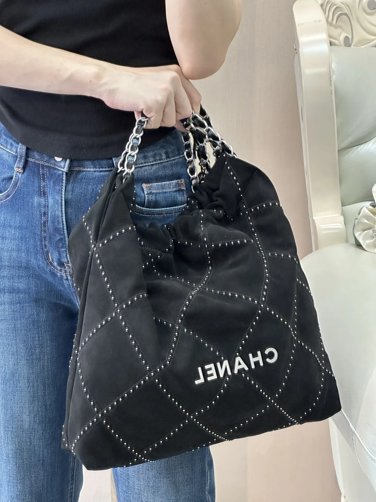 CHANEL 麂皮 大家都看了 春夏预告系列了没 简直太精彩 腋下包 复古腋下背款