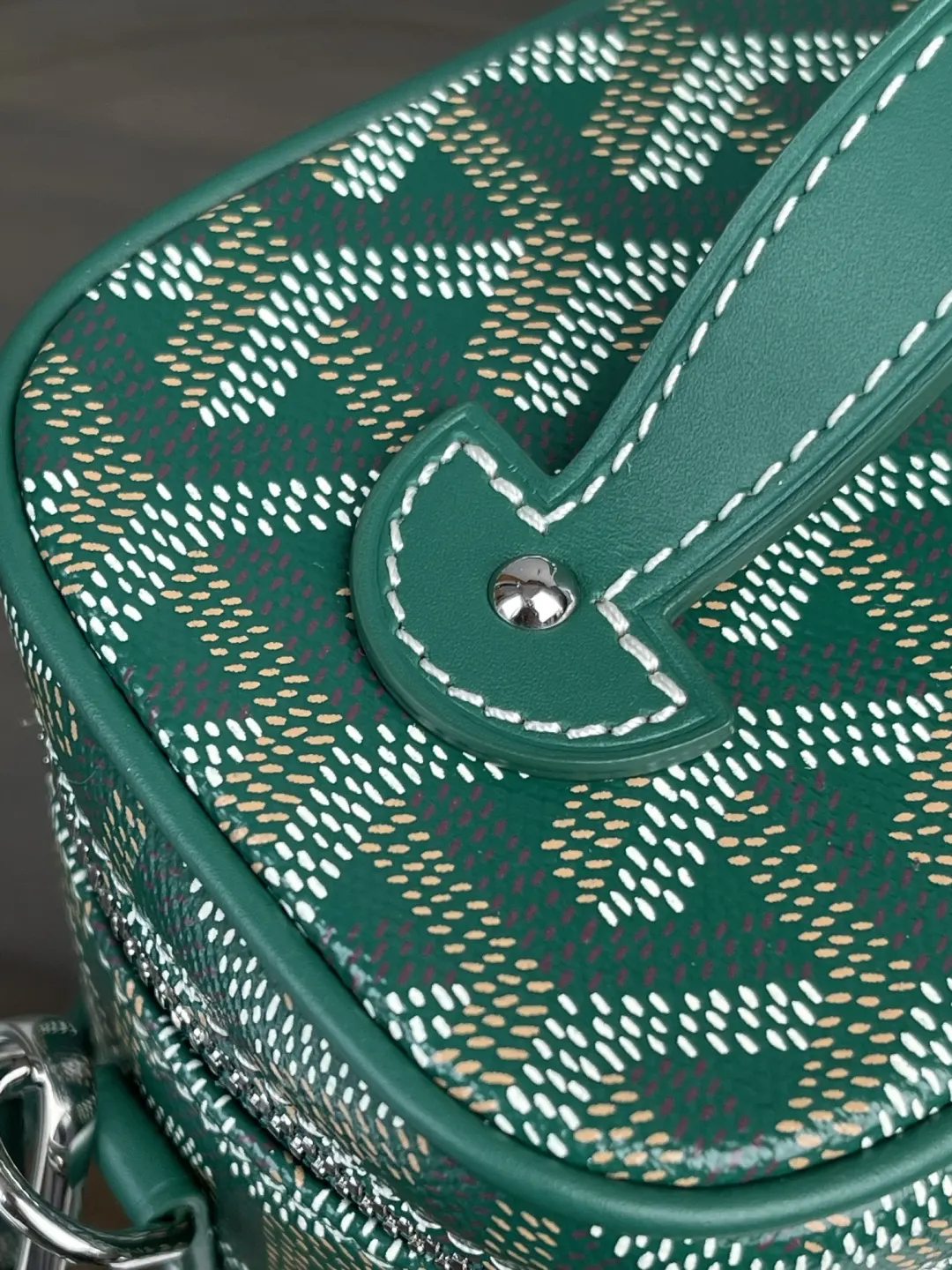 Goyard 綠色 墨綠 小牛皮 化妝包 便携收納款