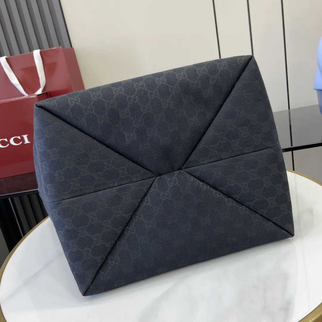 Gucci 藍色 米色 托特包 大容量托特款