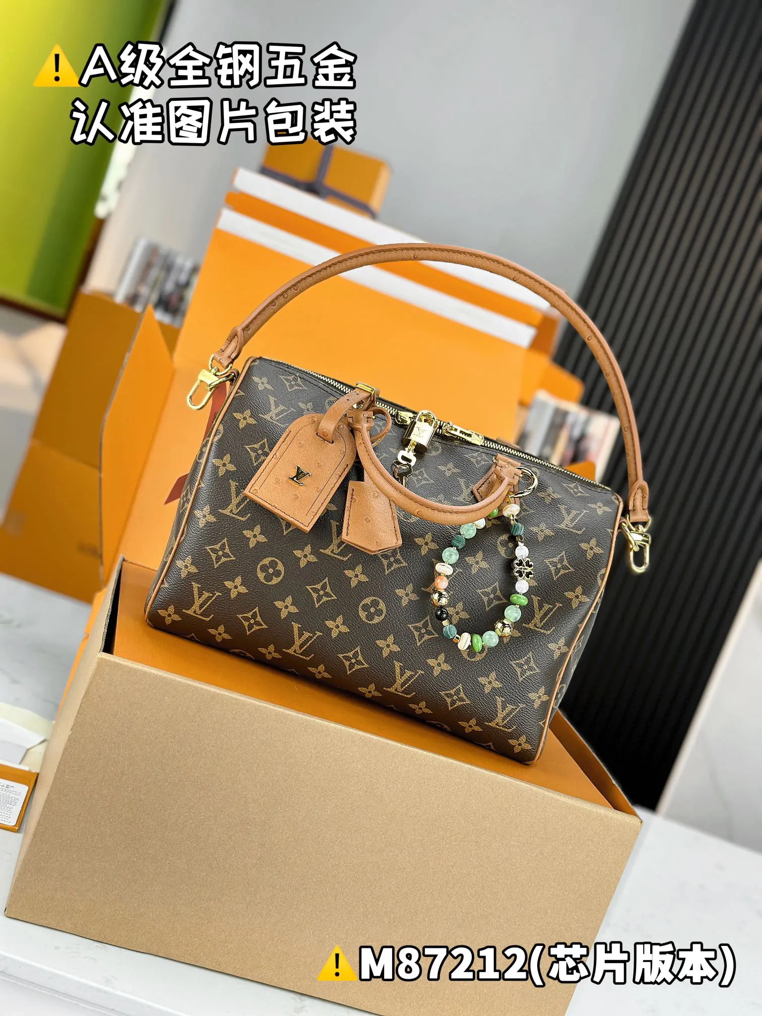 LV 黑色老花Speedy手袋 彩绘贴饰款 经典款｜ORBUYBAG 岚奢包高端时尚精品