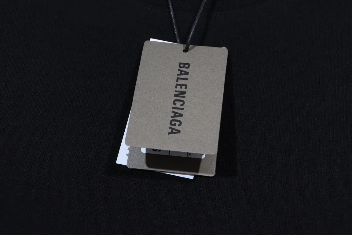 Balenciaga Black Short Sleeve T-Shirt Loose