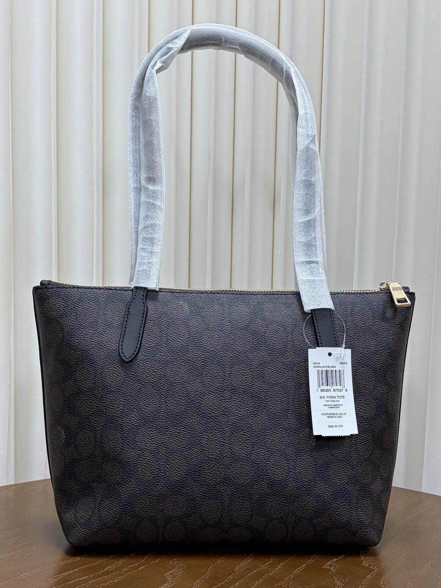 Monogram Tote Bag Leather