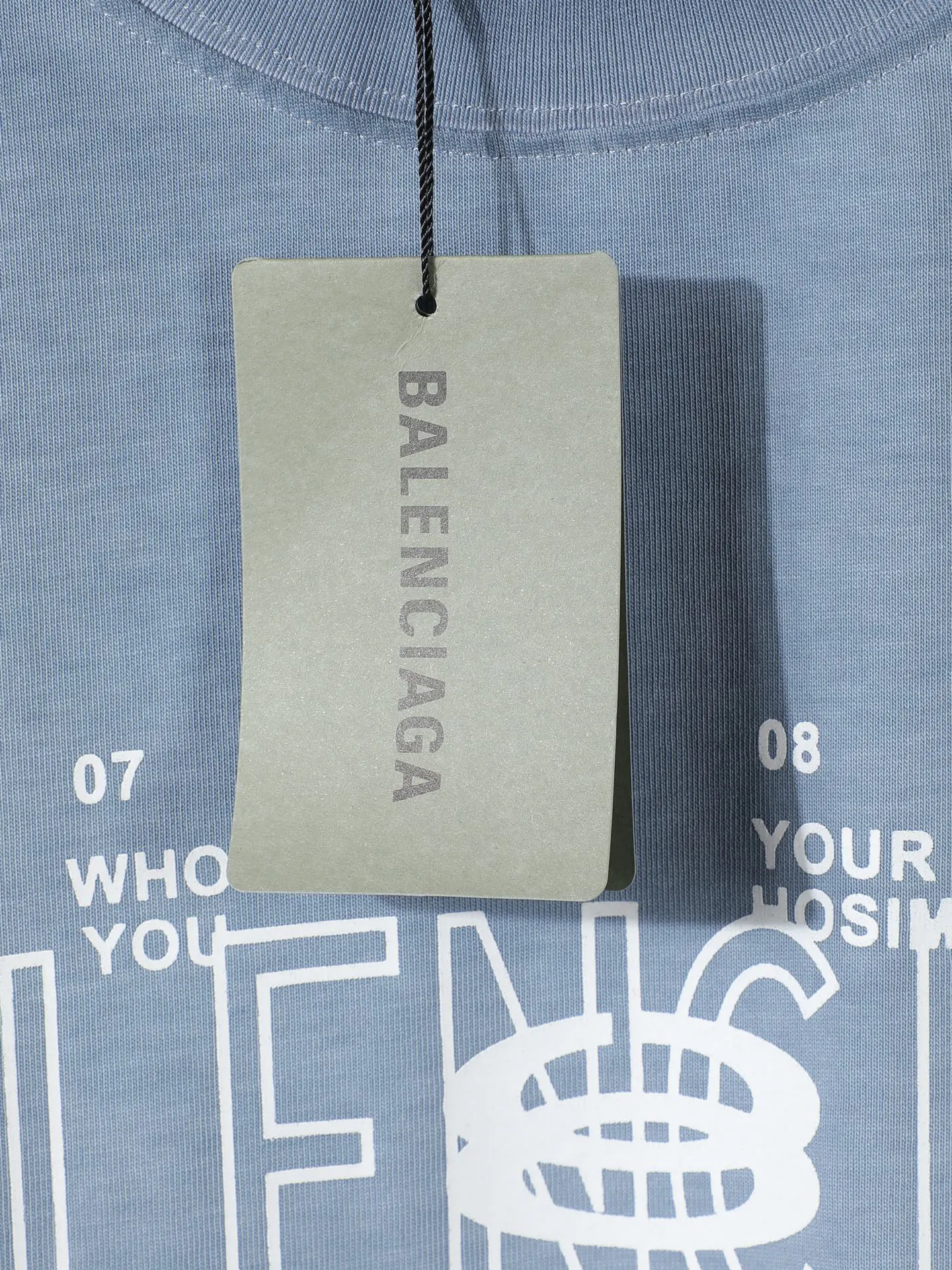 Balenciaga 26Ss Logo Letter Short Sleeve T-Shirt Street