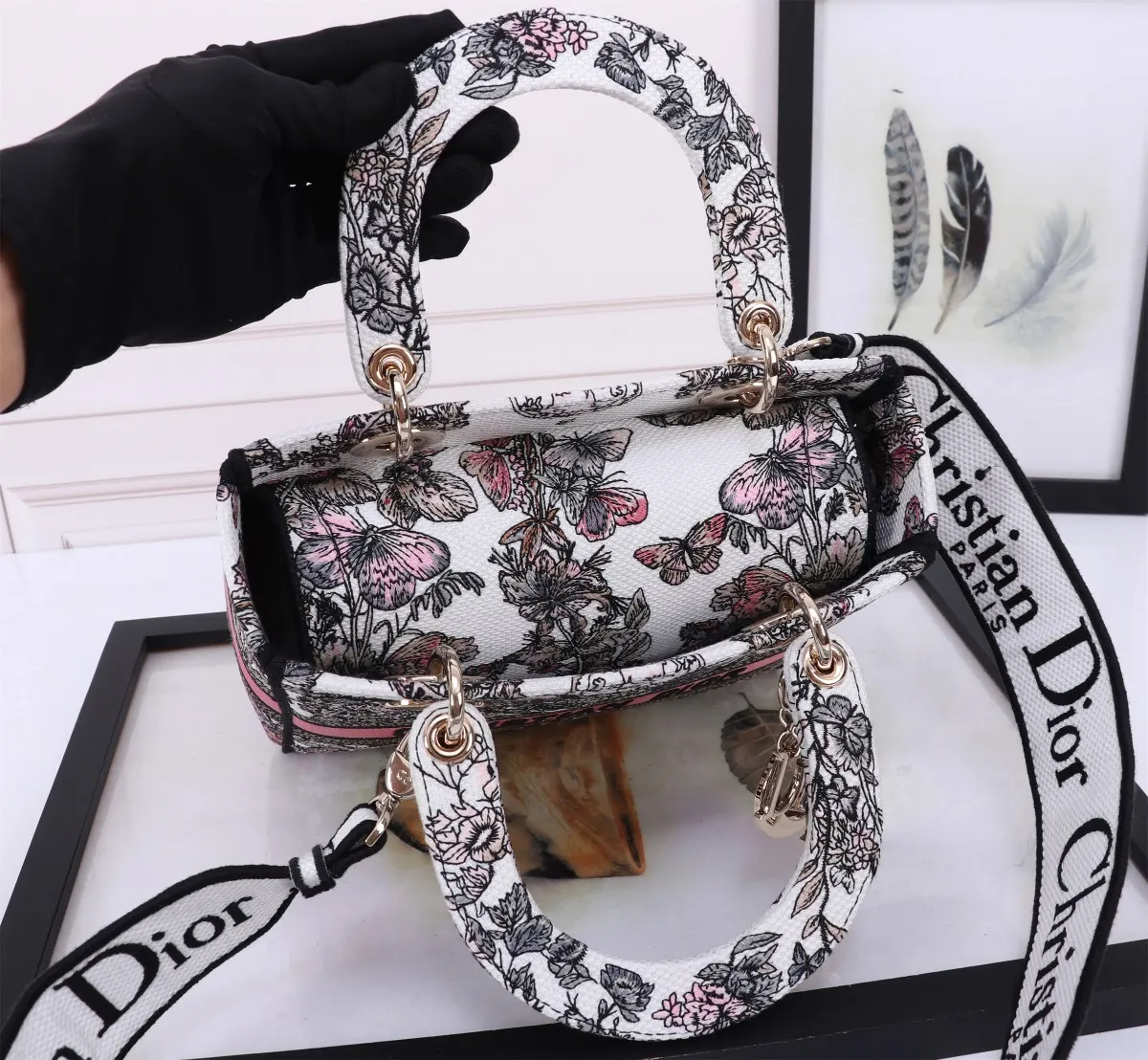 White Green Crossbody Bag Lightweight