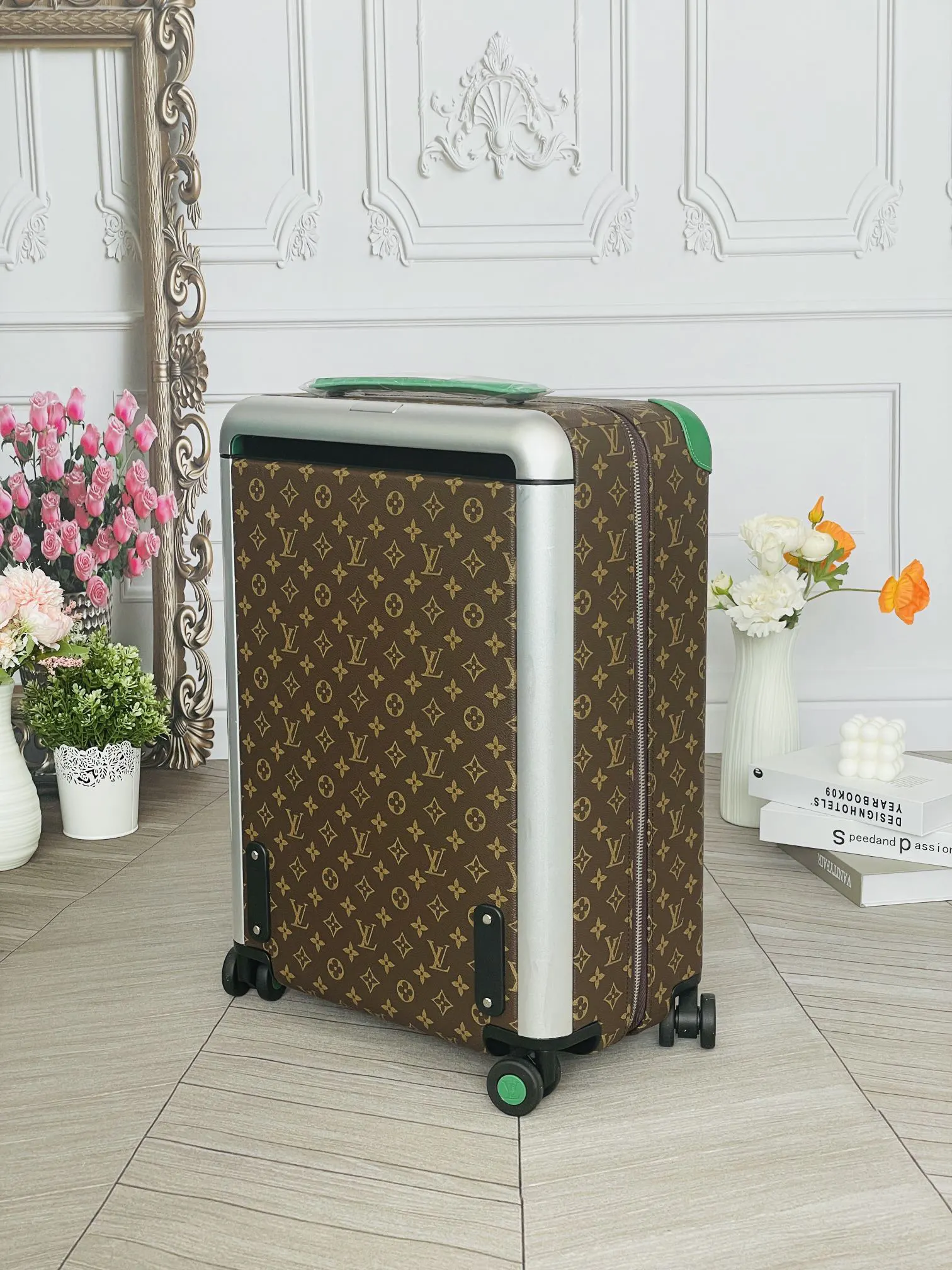 LV 老花 帆布 行李箱 旅行拉杆款 輕便出行款