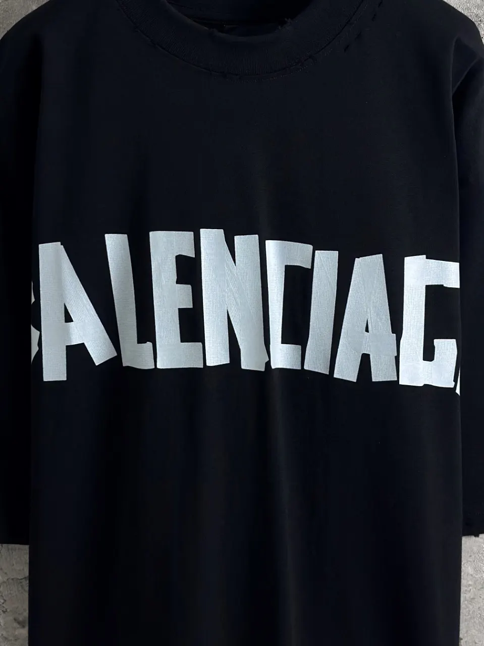 Balenciaga Black Short Sleeve T-Shirt Street