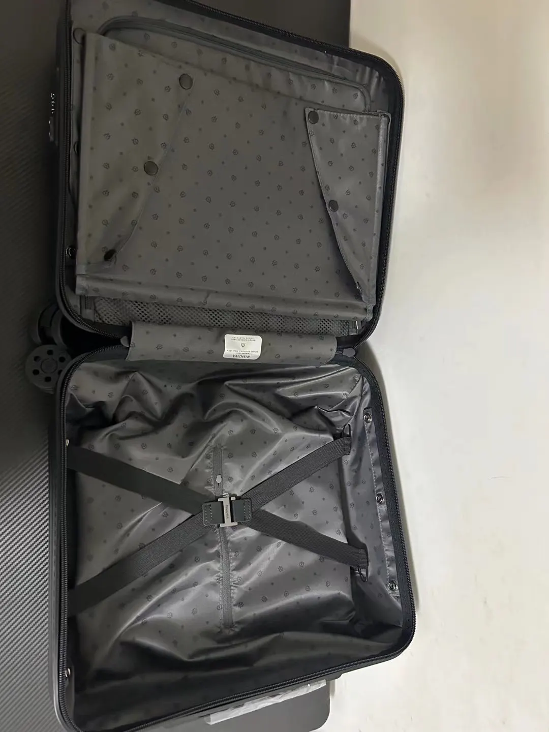 Black Gray Suitcase Travel Lightweight