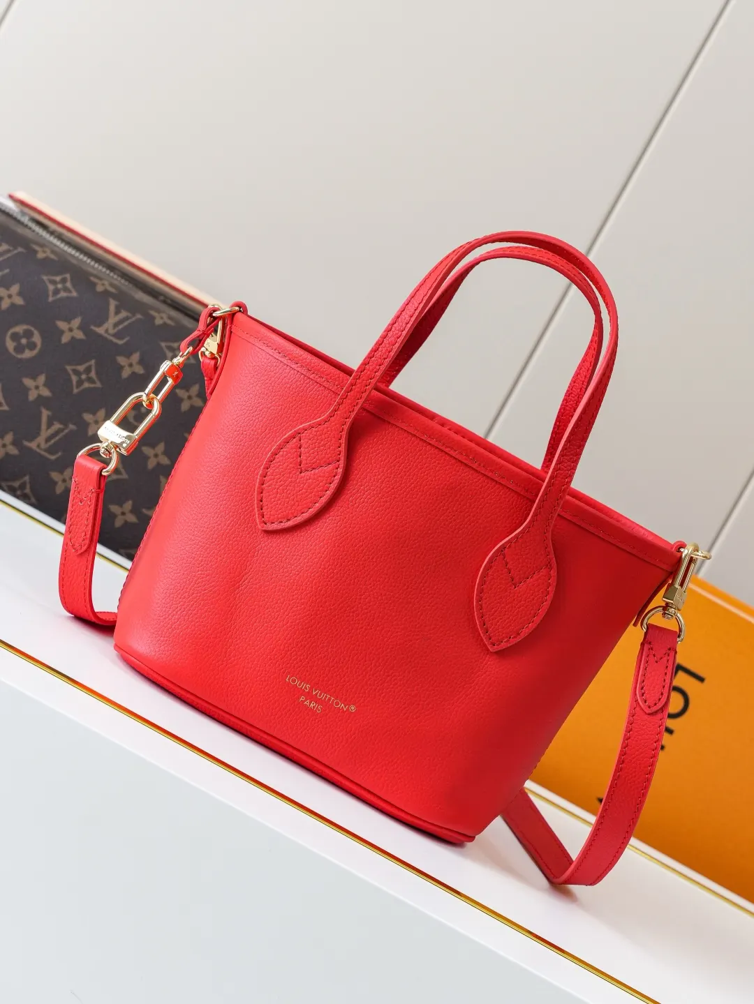LV Neverfull 牛仔 丹宁 牛皮 收纳包 旅行收纳款