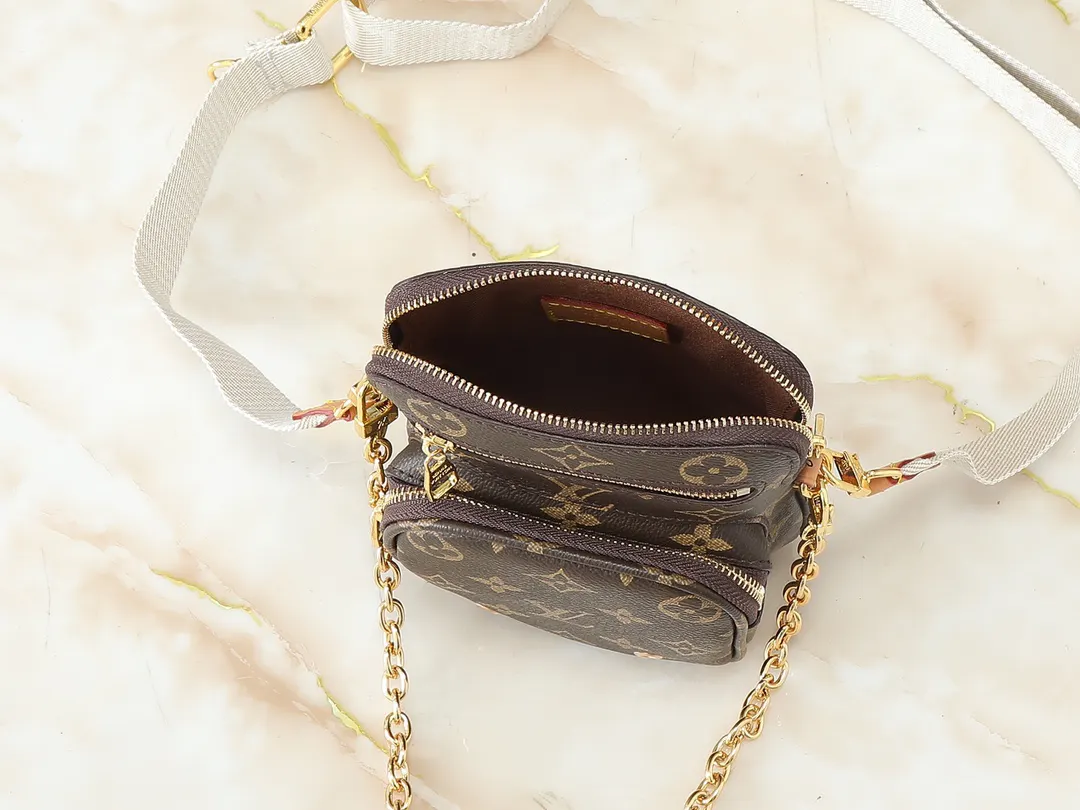 Monogram Chain Bag Leather