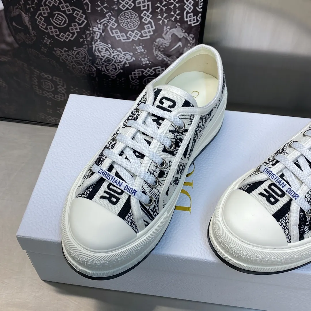 Dior 厚底 拼色 运动鞋