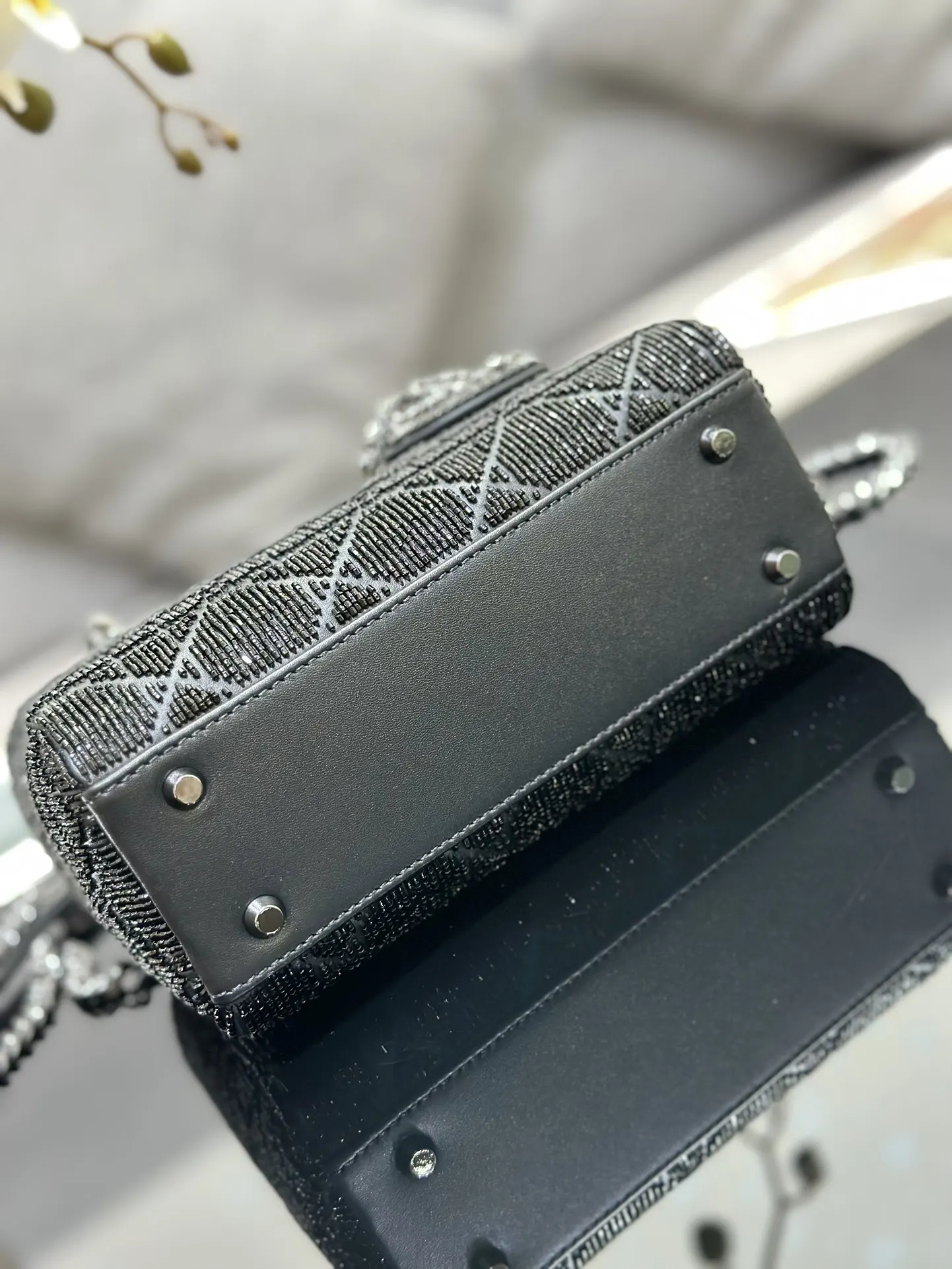 Dior Lady 白色 羊皮 收納包 旅行收納款