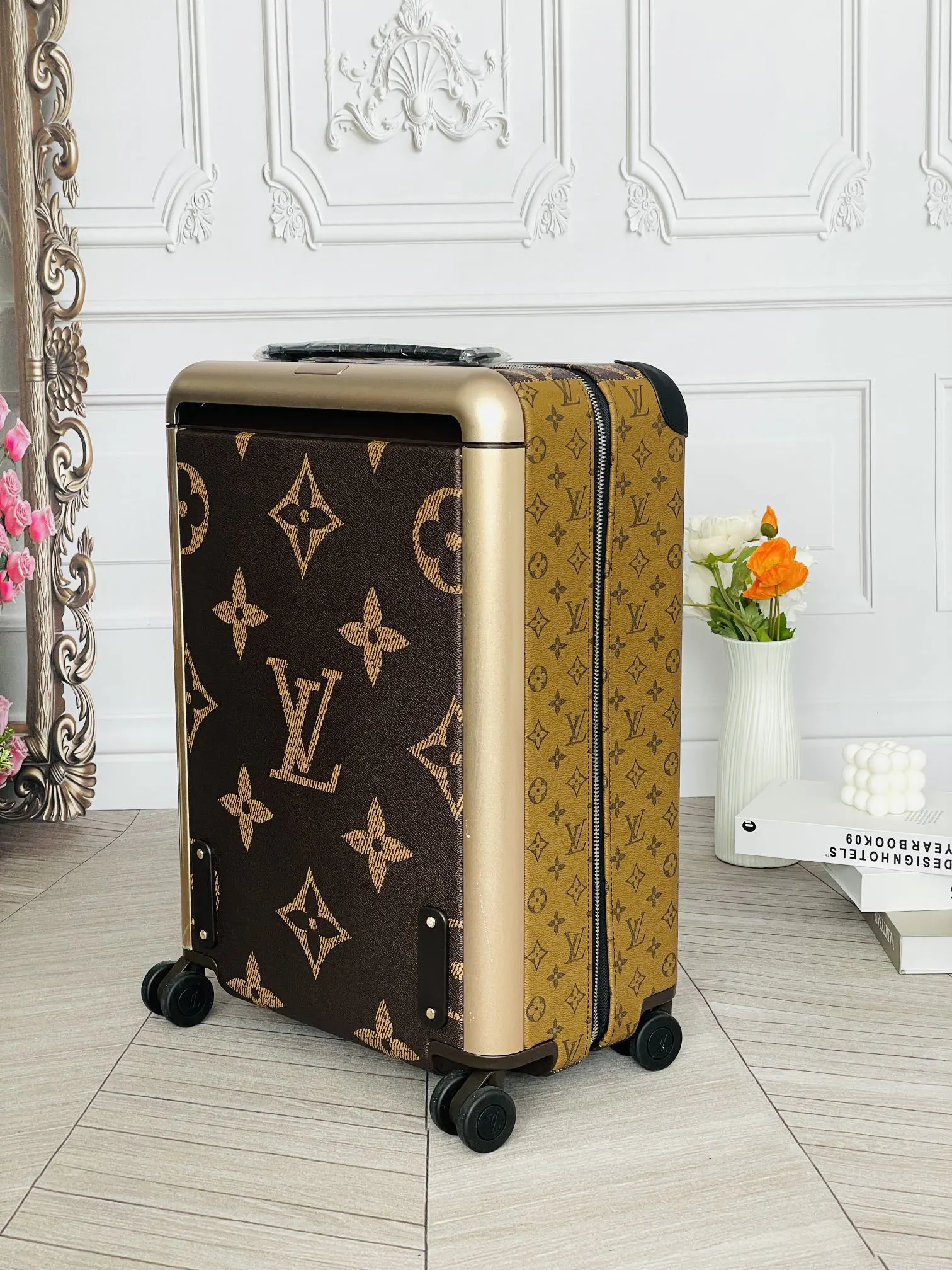 LV 老花 帆布 行李箱 旅行拉杆款 輕便出行款