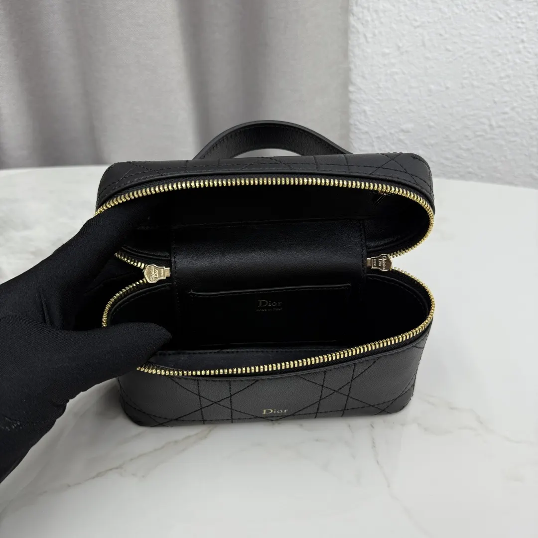 Dior 黑色 金色 羊皮 链条包 精致链条款