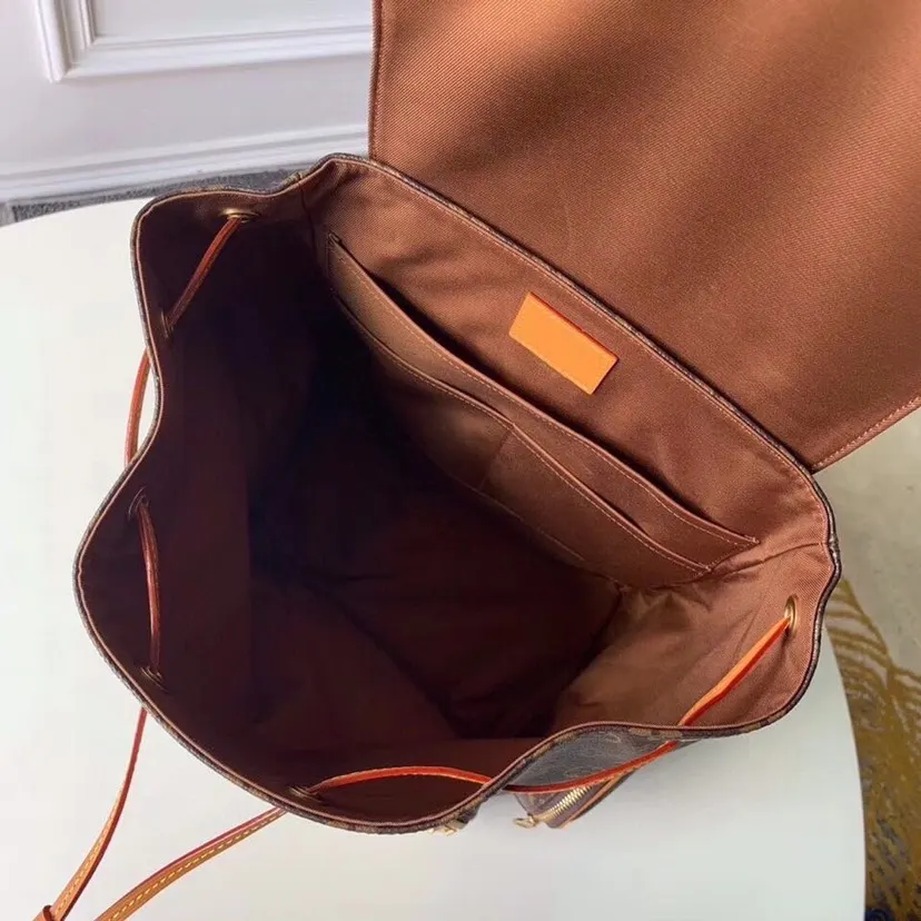 LV 金色 牛皮 雙肩包 实用雙肩款