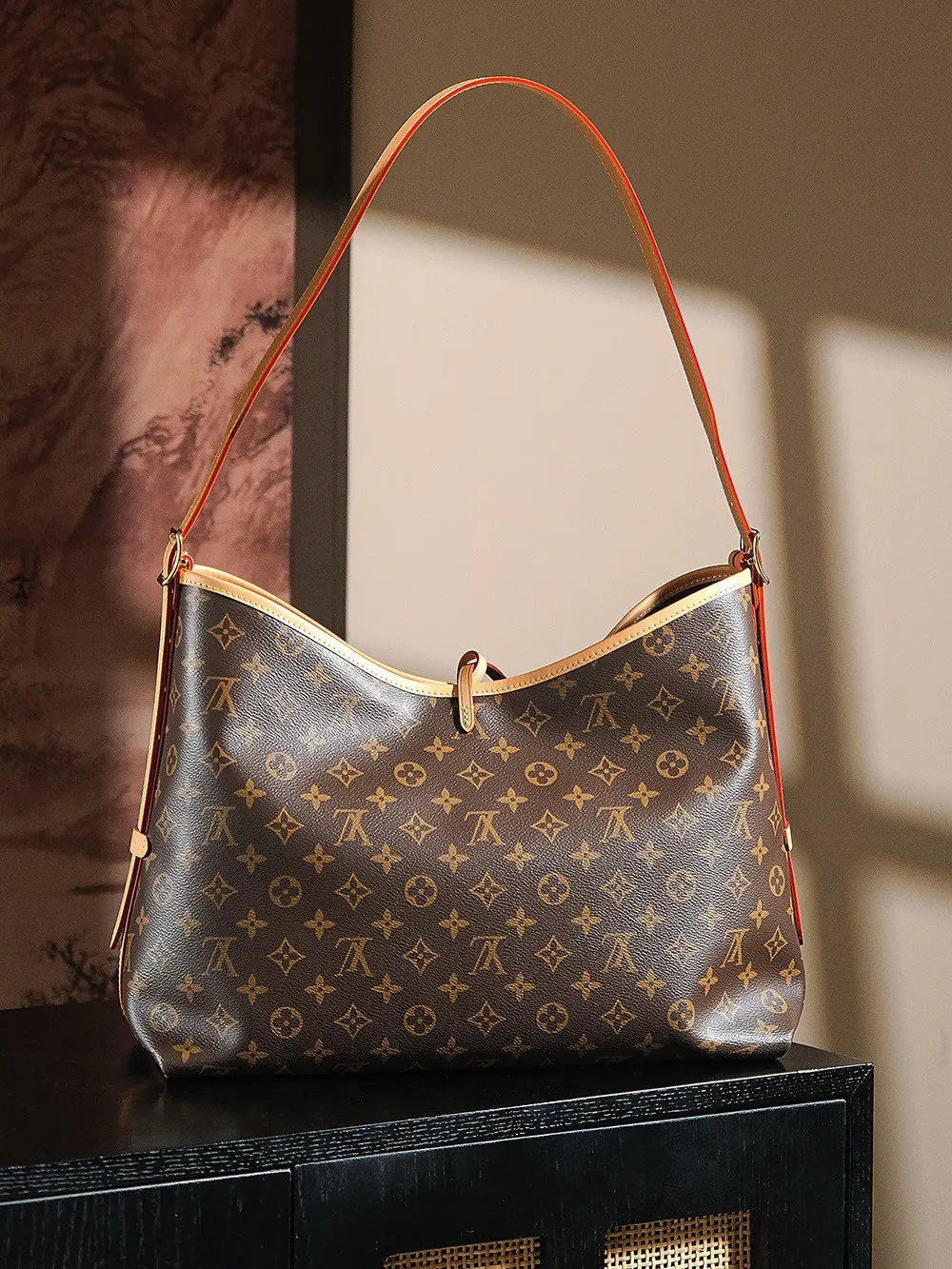 CarryAll 老花 牛皮 手提包 通勤手提款