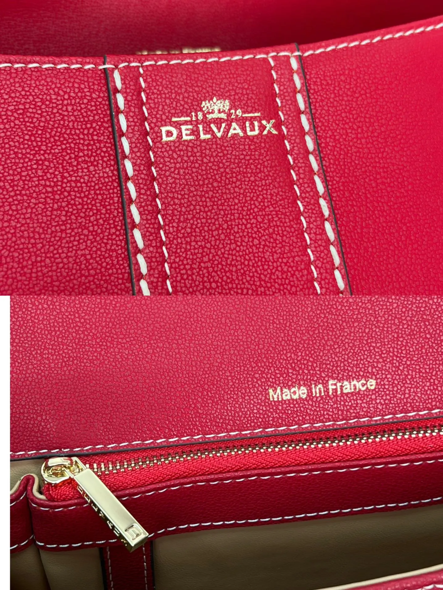 Delvaux 焦糖色 小牛皮 手提包 通勤手提款